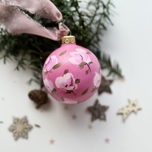 Incanto (sfera di Natale in ceramica dipinta a mano)